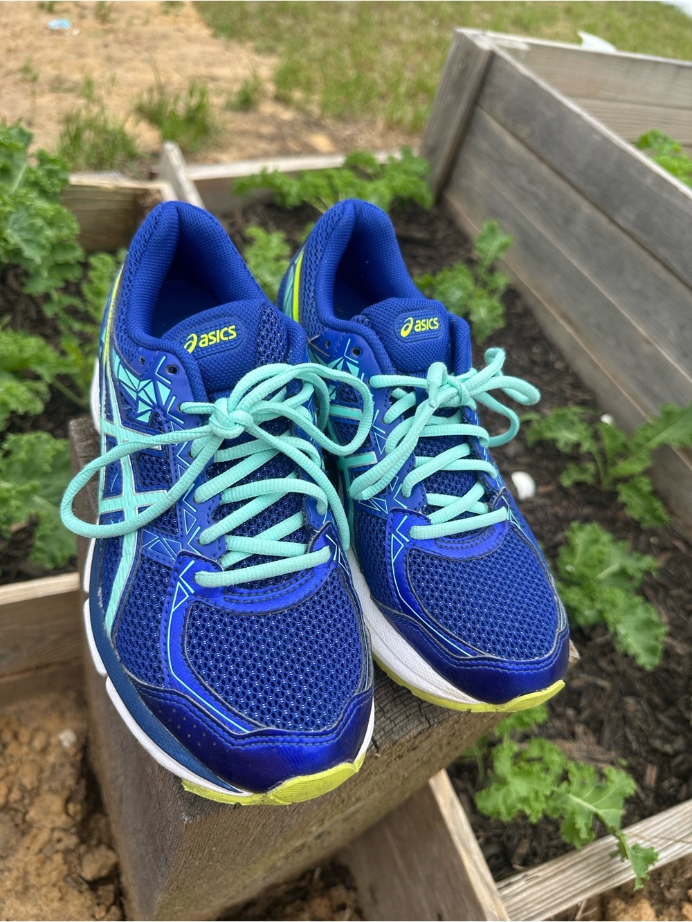 ASICS Gel-Exalt 3 Running Shoes Sneakers Teal Blue T666N B-118 Women’s Size 7.5